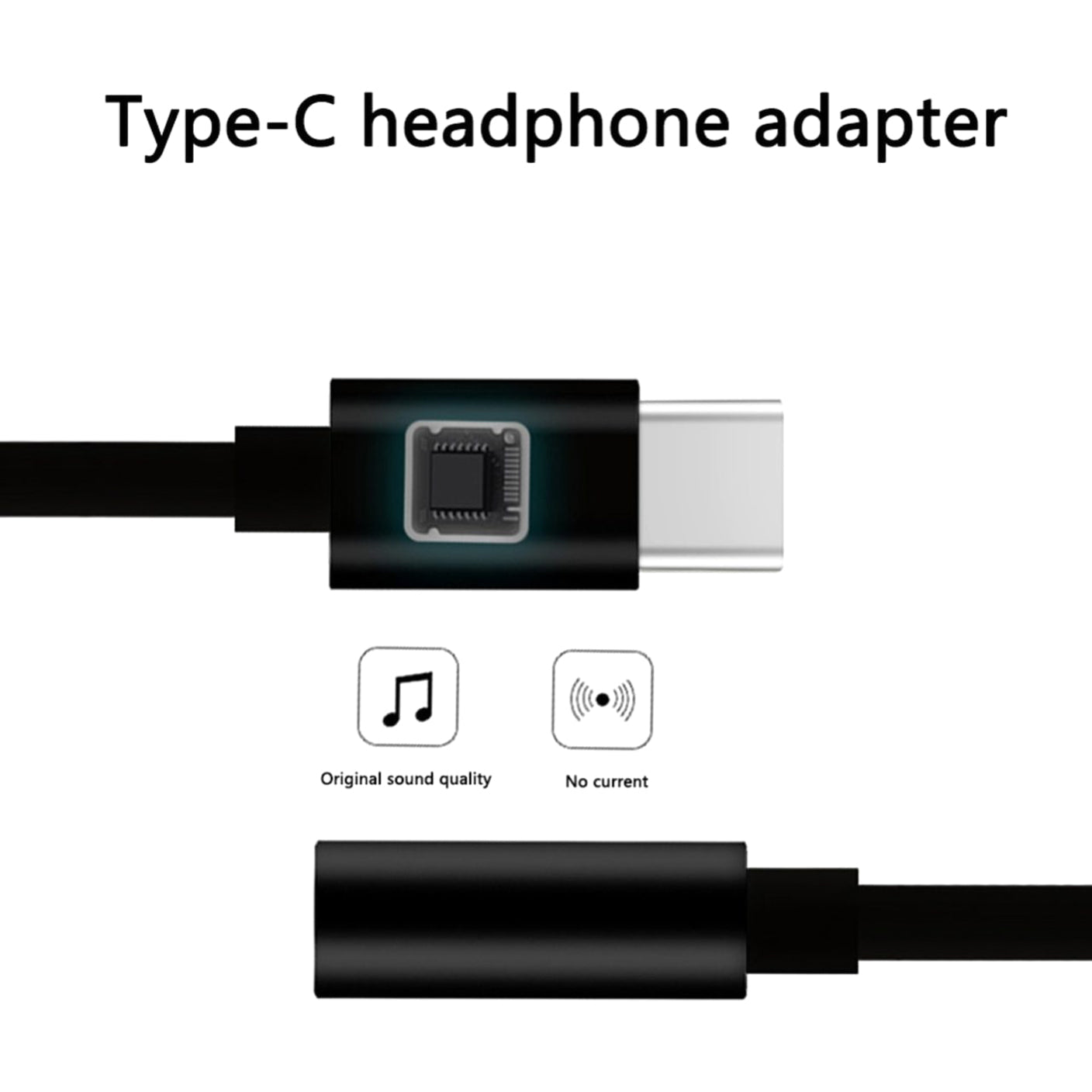 4XEM USB-C Male To 3.5mm Female Adapter Black