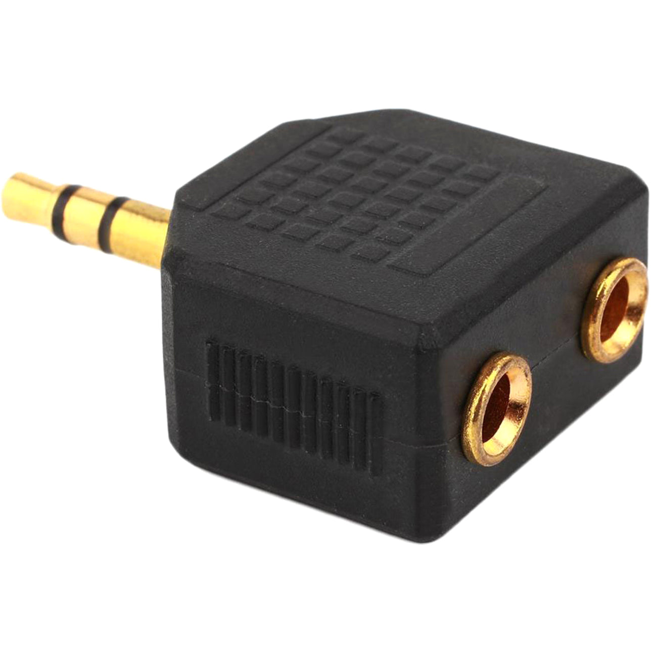 4XEM 3.5mm Mini Jack Headphone Splitter Black