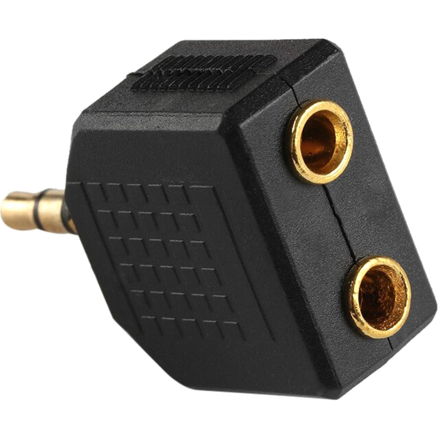 4XEM 3.5mm Mini Jack Headphone Splitter Black