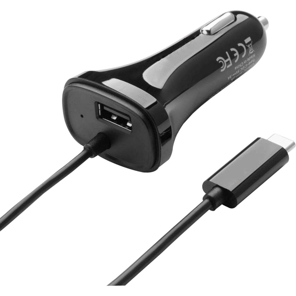 4XEM USB-C Car Charger BLACK