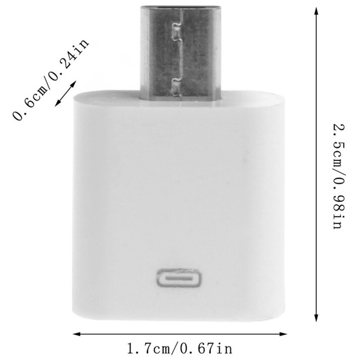 4XEM USB-C MALE TO 8 PIN FEMALE