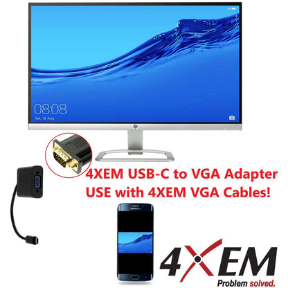 4XEM USB-C to VGA Adapter