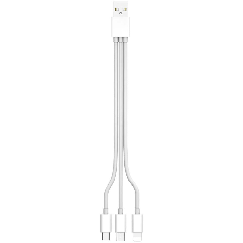 4XEM USB To Lightning Micro USB and USB Type C Cable For iPhone/iPod/iPad/Galaxy