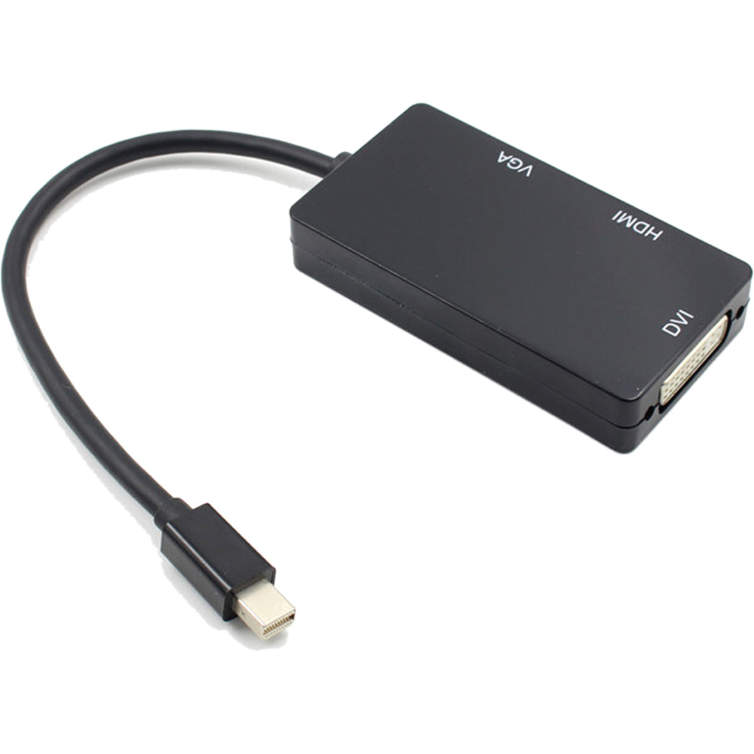 4XEM 3 In 1 Mini DisplayPort to HDMI DVI VGA Adapter