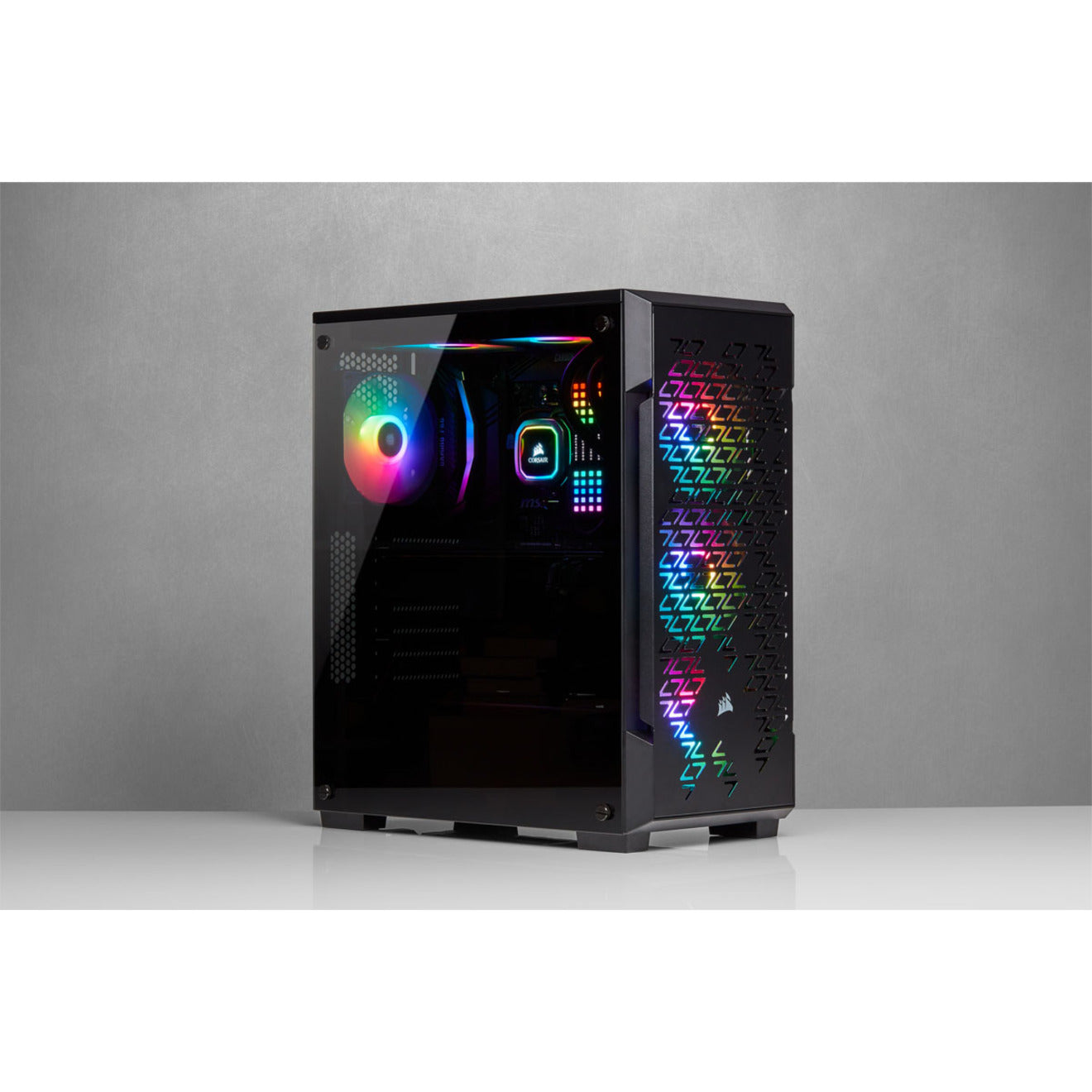 Corsair iCUE 220T RGB Airflow Tempered Glass Mid-Tower Smart Case - Black