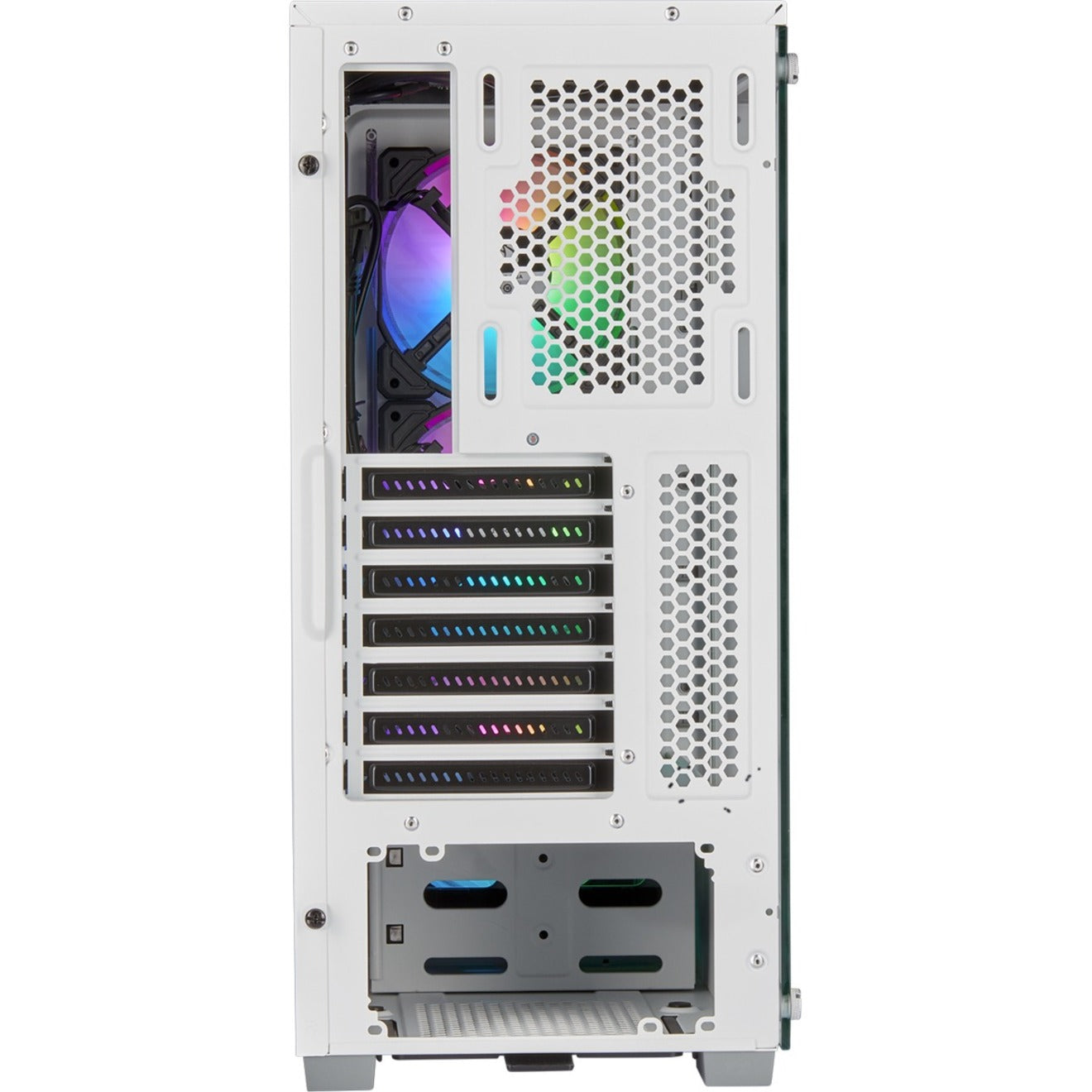 Corsair iCUE 220T RGB Airflow Tempered Glass Mid-Tower Smart Case - White