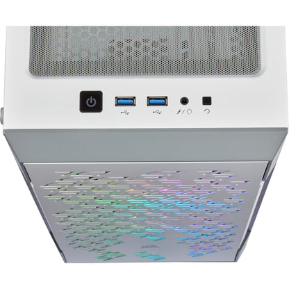 Corsair iCUE 220T RGB Airflow Tempered Glass Mid-Tower Smart Case - White