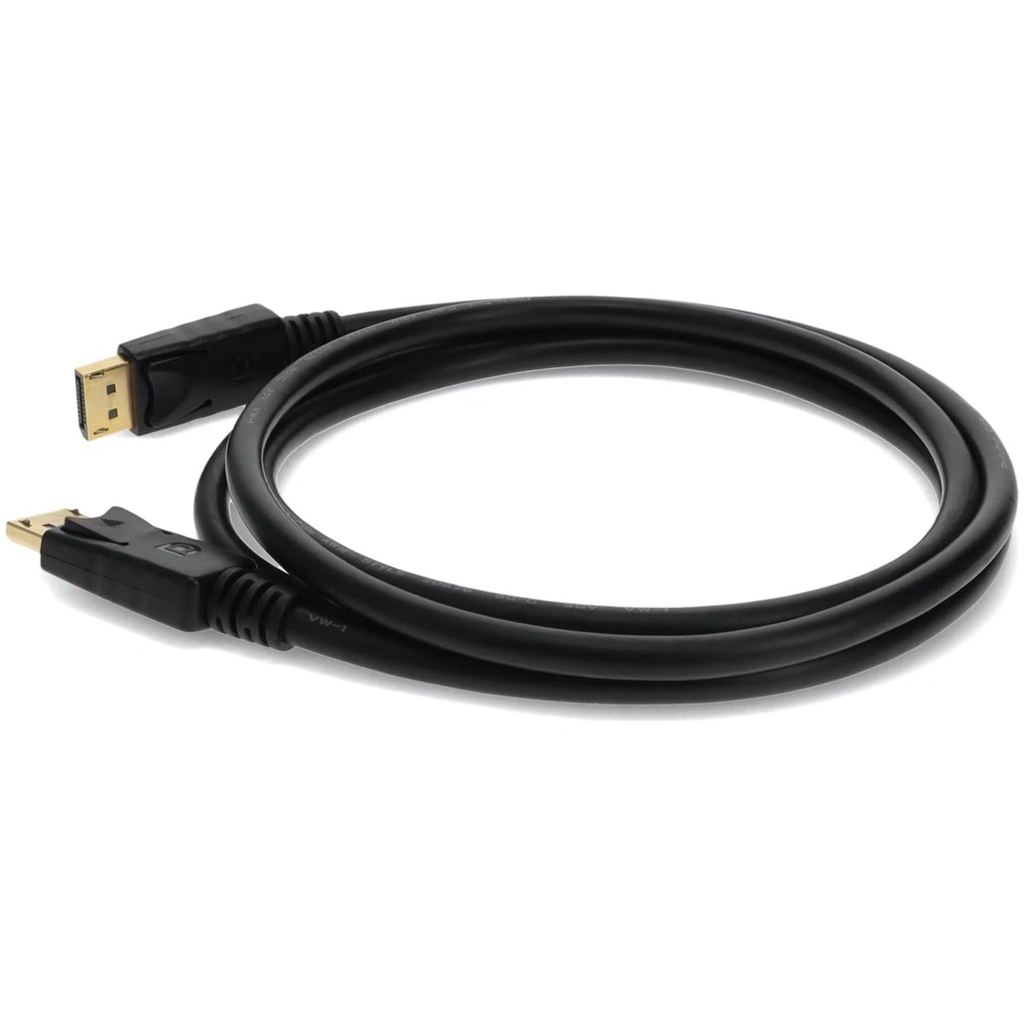 AddOn 2ft DisplayPort Male to Male Black Cable For Resolution Up to 3840x2160 (4K UHD)