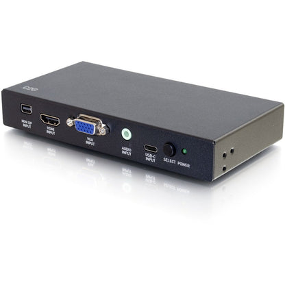 C2G 4K HDMI Adapter Switch - Mini DisplayPort USB-C VGA+3.5mm