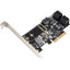 IO Crest 5 port Non-RAID SATA III 6Gbp/s PCI-e x4 Controller Card