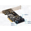 IO Crest 5 port Non-RAID SATA III 6Gbp/s PCI-e x4 Controller Card