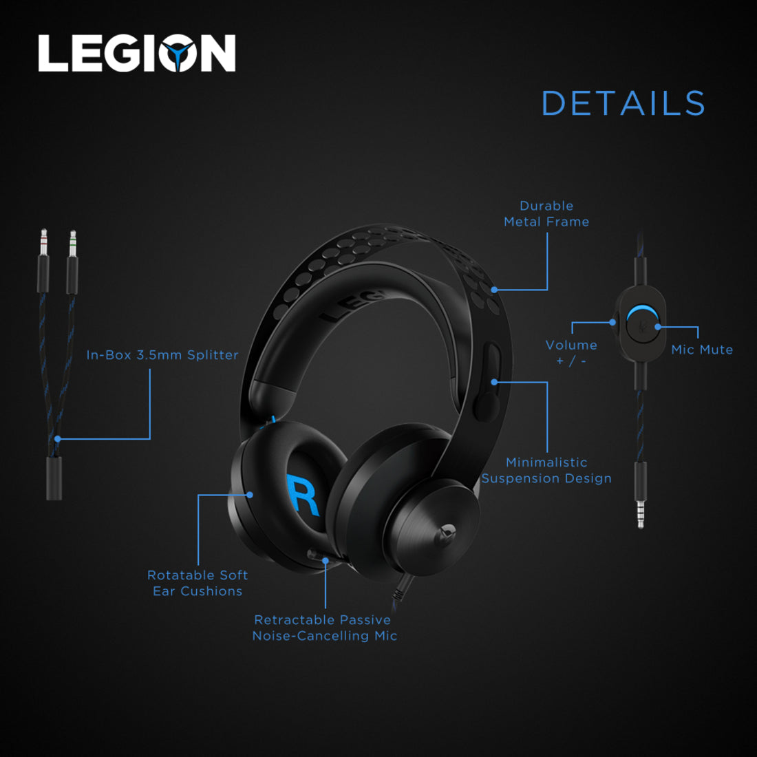 Lenovo Legion H300 Stereo Gaming Headset