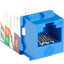 Black Box GigaTrue 2 CAT6A Keystone Jack - Unshielded RJ45 Blue
