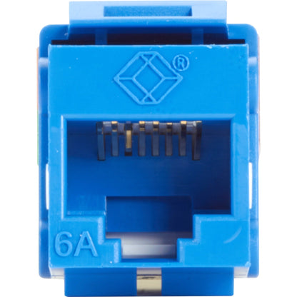 Black Box GigaTrue 2 CAT6A Keystone Jack - Unshielded RJ45 Blue