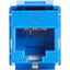 Black Box GigaTrue 2 CAT6A Keystone Jack - Unshielded RJ45 Blue