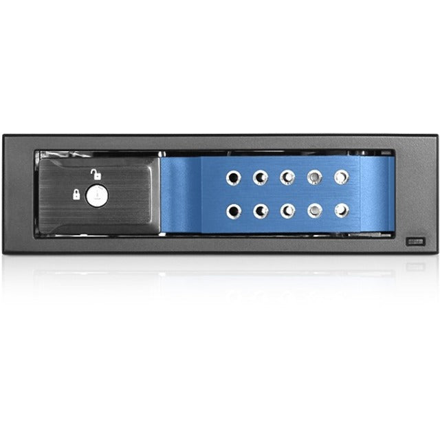 iStarUSA BPN-DE110HD Drive Bay Adapter for 5.25" - Serial ATA/600 Host Interface Internal - Black Blue