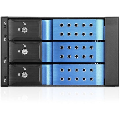 iStarUSA BPN-DE230HD Drive Enclosure for 5.25" - Serial ATA/600 Host Interface Internal - Black Blue