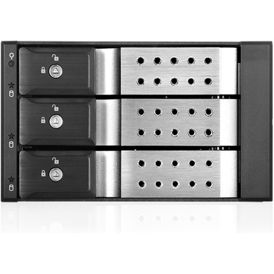 iStarUSA BPN-DE230HD Drive Enclosure for 5.25" - Serial ATA/600 Host Interface Internal - Black Silver