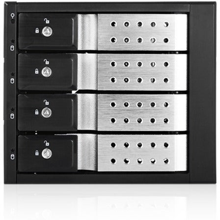 iStarUSA BPN-DE340HD Drive Enclosure for 5.25" - Serial ATA/600 Host Interface Internal - Black Silver