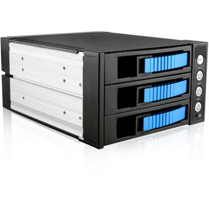 iStarUSA BPU-230HD Drive Enclosure for 5.25" - Serial ATA/600 Host Interface Internal - Black Blue