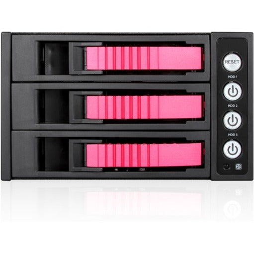 iStarUSA BPU-230HD Drive Enclosure for 5.25" - Serial ATA/600 Host Interface Internal - Black Red