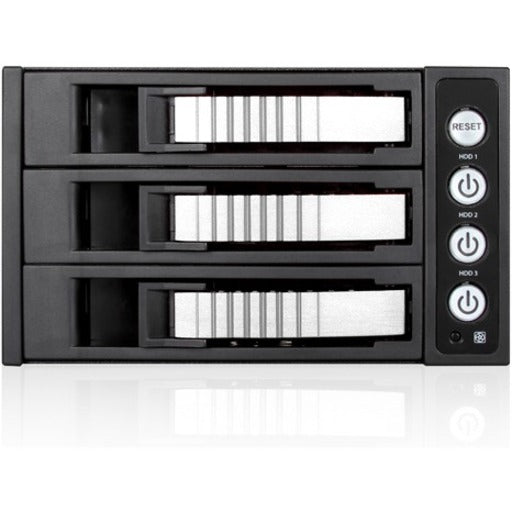 iStarUSA BPU-230HD Drive Enclosure for 5.25" - Serial ATA/600 Host Interface Internal - Black Silver
