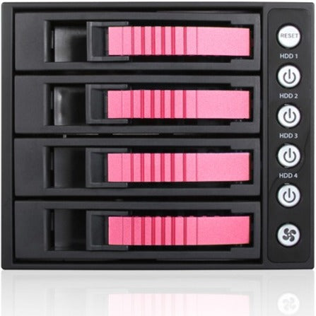 iStarUSA BPU-340HD Drive Enclosure for 5.25" - Serial ATA/600 Host Interface Internal - Black Red