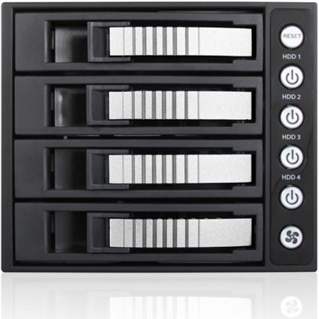 iStarUSA BPU-340HD Drive Enclosure for 5.25" - Serial ATA/600 Host Interface Internal - Black Silver
