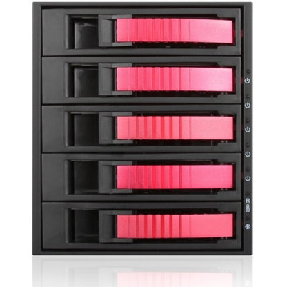 iStarUSA BPU-350HD Drive Enclosure for 5.25" - Serial ATA/600 Host Interface Internal - Black Red