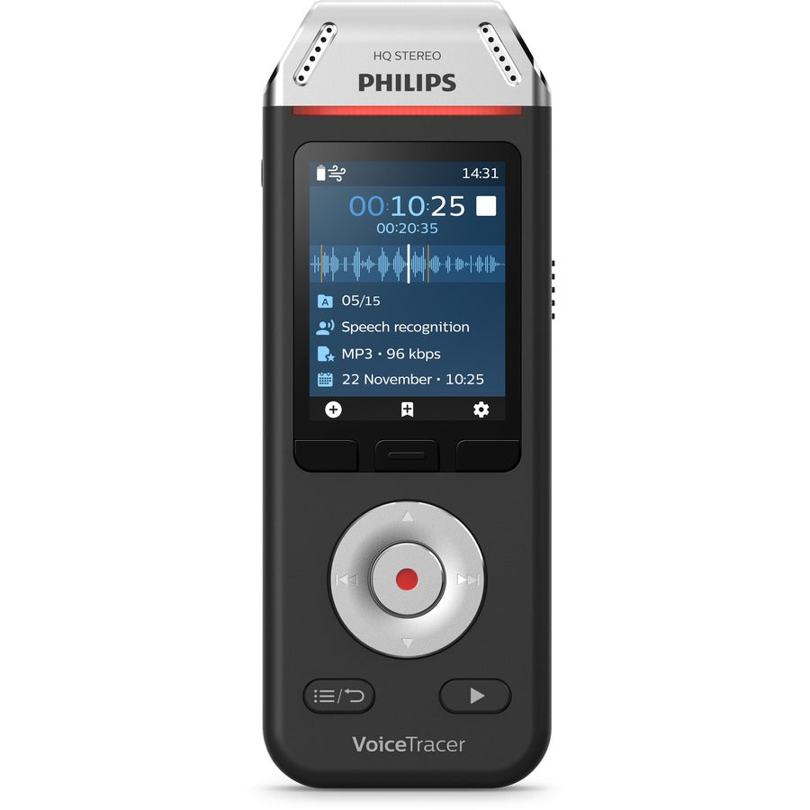 Philips VoiceTracer DVT2810 Voice Recorder with Speech Transcription Software