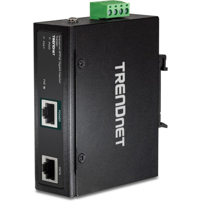 TRENDnet Hardened Industrial 90W Gigabit 4Ppoe Injector4-Pair Power Over Ethernet Poe(15.4W) Poe+(30W) 4Ppoe(90W)Power IP30 DIN-Rail/Wall Mount Included 4-Pair Poe Up to 100M (328 ft.)TI-IG90