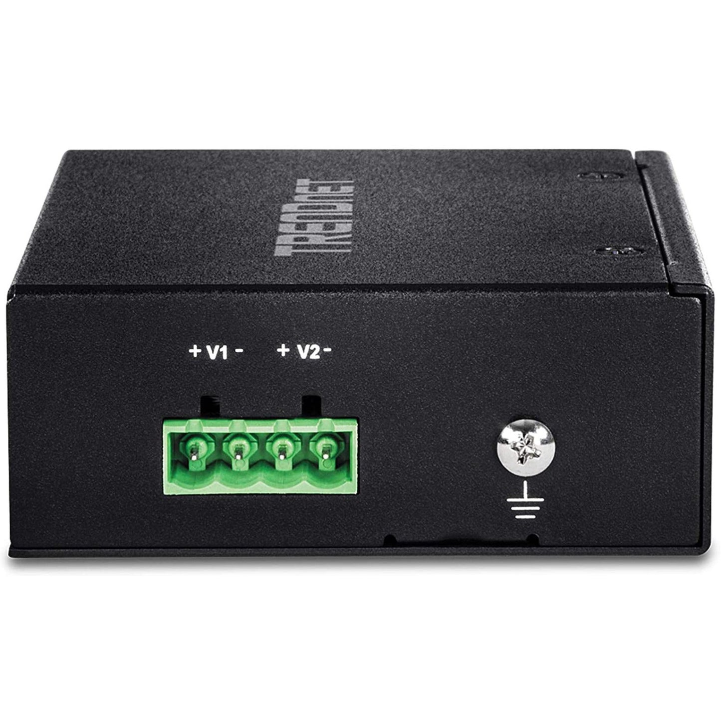 TRENDnet 5-Port Industrial Fast Ethernet DIN-Rail Switch 4 x Fast Ethernet PoE+ Ports 1 x Fast Ethernet Port 90W PoE Power Budget DIN-Rail IP30 Rated Lifetime Protection Black TI-PE50