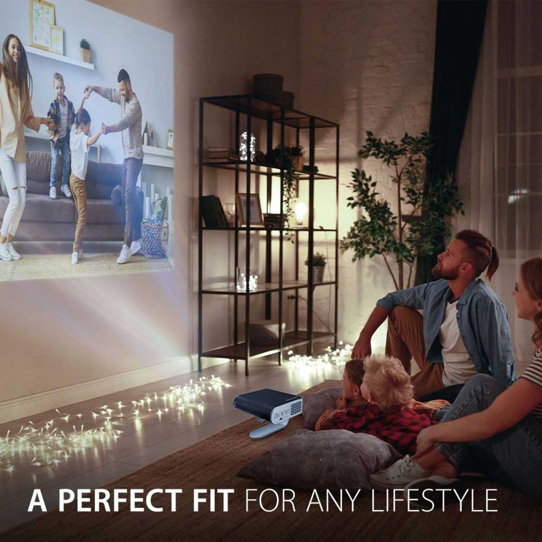 ViewSonic M1+ Portable LED Projector with Auto Keystone Dual Harman Kardon Bluetooth Speakers and HDMI USB C Stream Netflix with Dongle (M1PLUS)