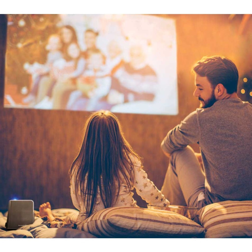 ViewSonic M1+ Portable LED Projector with Auto Keystone Dual Harman Kardon Bluetooth Speakers and HDMI USB C Stream Netflix with Dongle (M1PLUS)