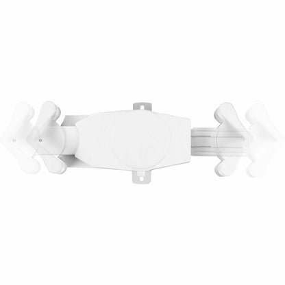 CTA Digital Rotating Wall Mount for 7-14 Inch Tablets including iPad 10.2-inch (7th/ 8th/ 9th Generation) (White)