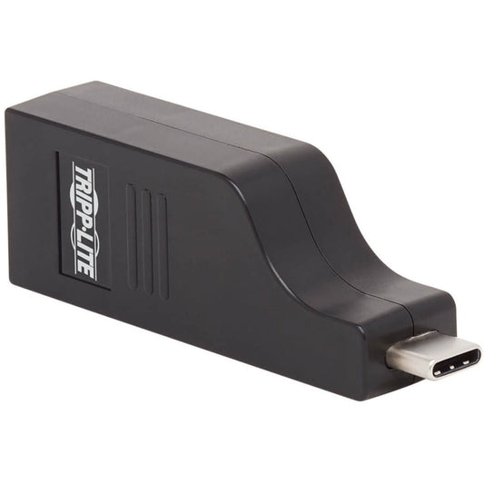 Tripp Lite USB-C to Gigabit Ethernet Vertical Network Adapter (M/F) USB 3.1 Gen 1 10/100/1000 Mbps Black