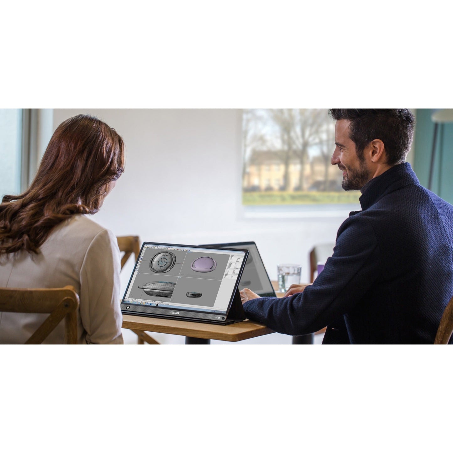 Asus ZenScreen GO MB16AHP 15.6" Full HD LCD Monitor - 16:9 - Black Gray