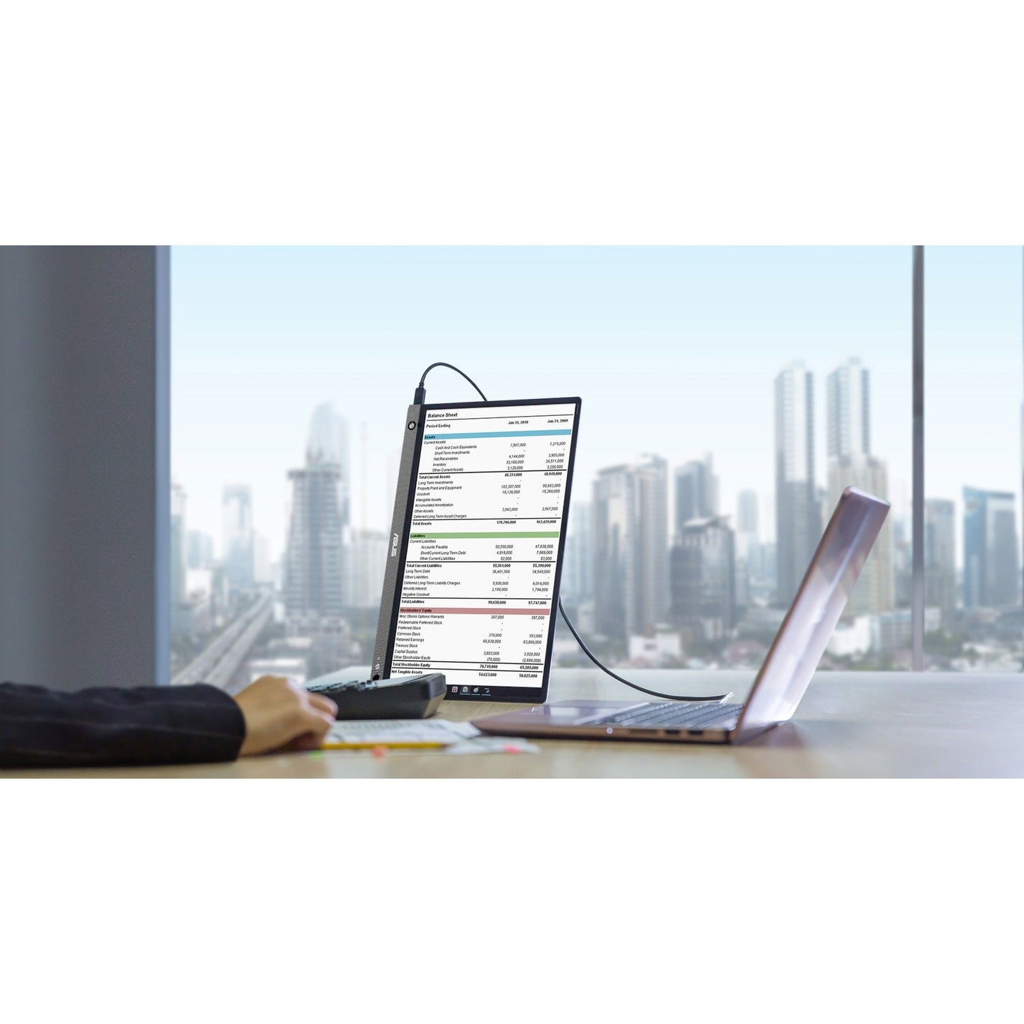 Asus ZenScreen GO MB16AHP 15.6" Full HD LCD Monitor - 16:9 - Black Gray