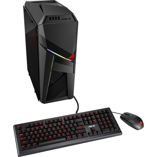 Asus ROG Strix GL12CX-XB771 Gaming Desktop Computer - Intel Core i7 9th Gen i7-9700K 3.60 GHz - 16 GB RAM DDR4 SDRAM - 1 TB SSD - Tower - Iron Gray