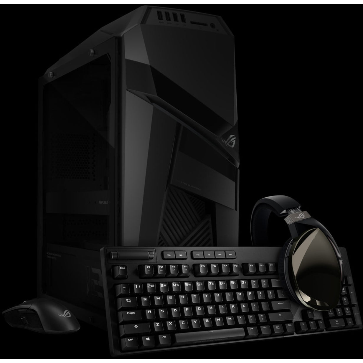 Asus ROG Strix GL12CX-XB991 Gaming Desktop Computer - Intel Core i9 9th Gen i9-9900K 3.60 GHz - 32 GB RAM DDR4 SDRAM - 1 TB SSD - Tower - Iron Gray