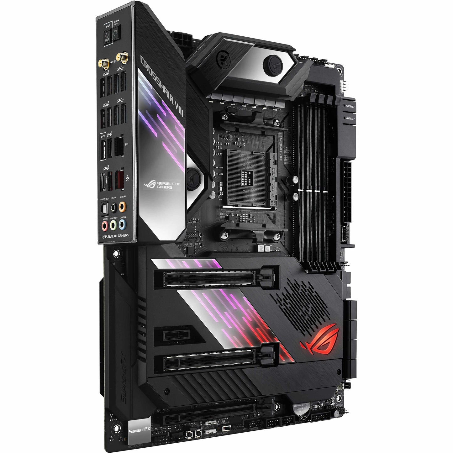 Asus ROG Crosshair VIII Formula Desktop Motherboard - AMD X570 Chipset - Socket AM4 - ATX