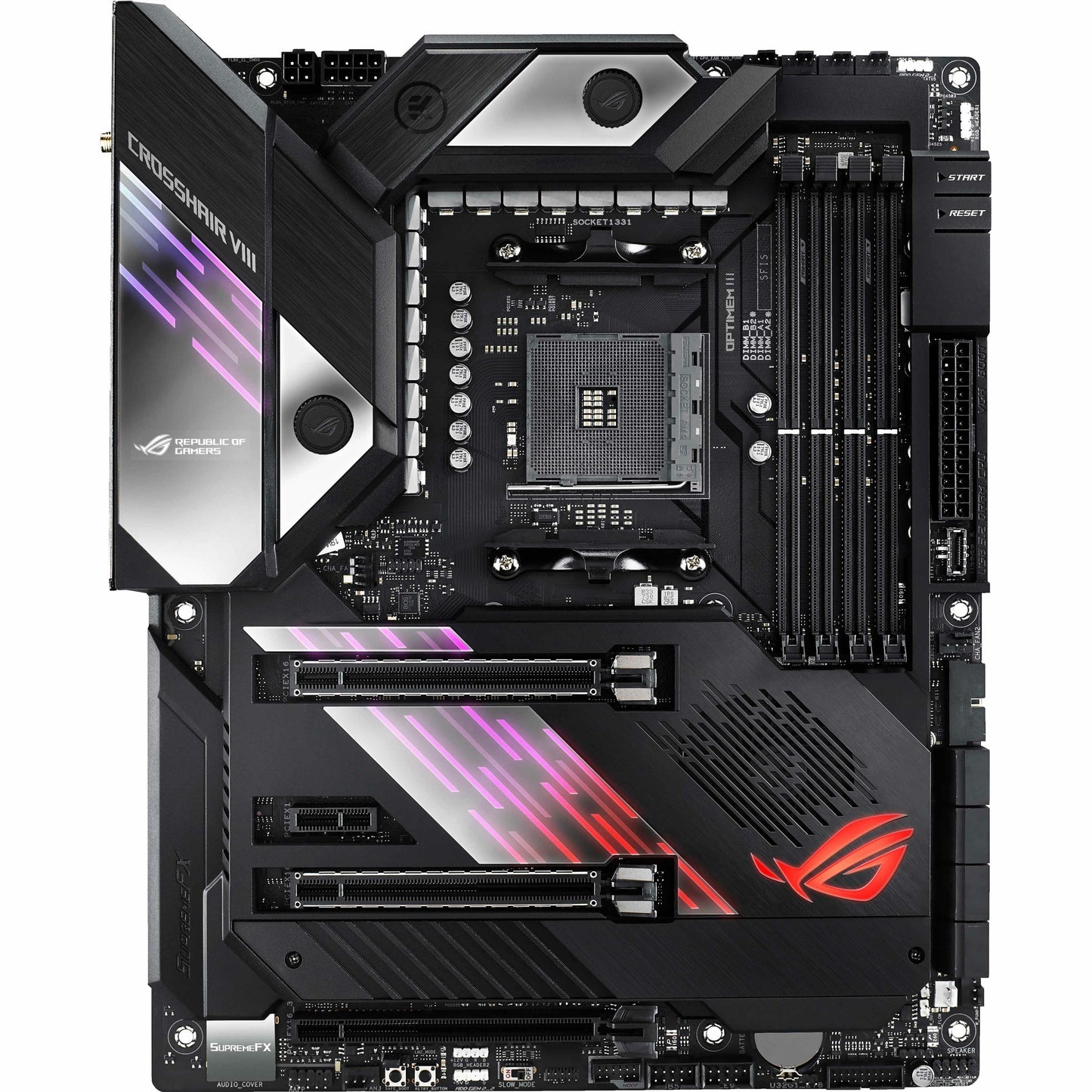 Asus ROG Crosshair VIII Formula Desktop Motherboard - AMD X570 Chipset - Socket AM4 - ATX