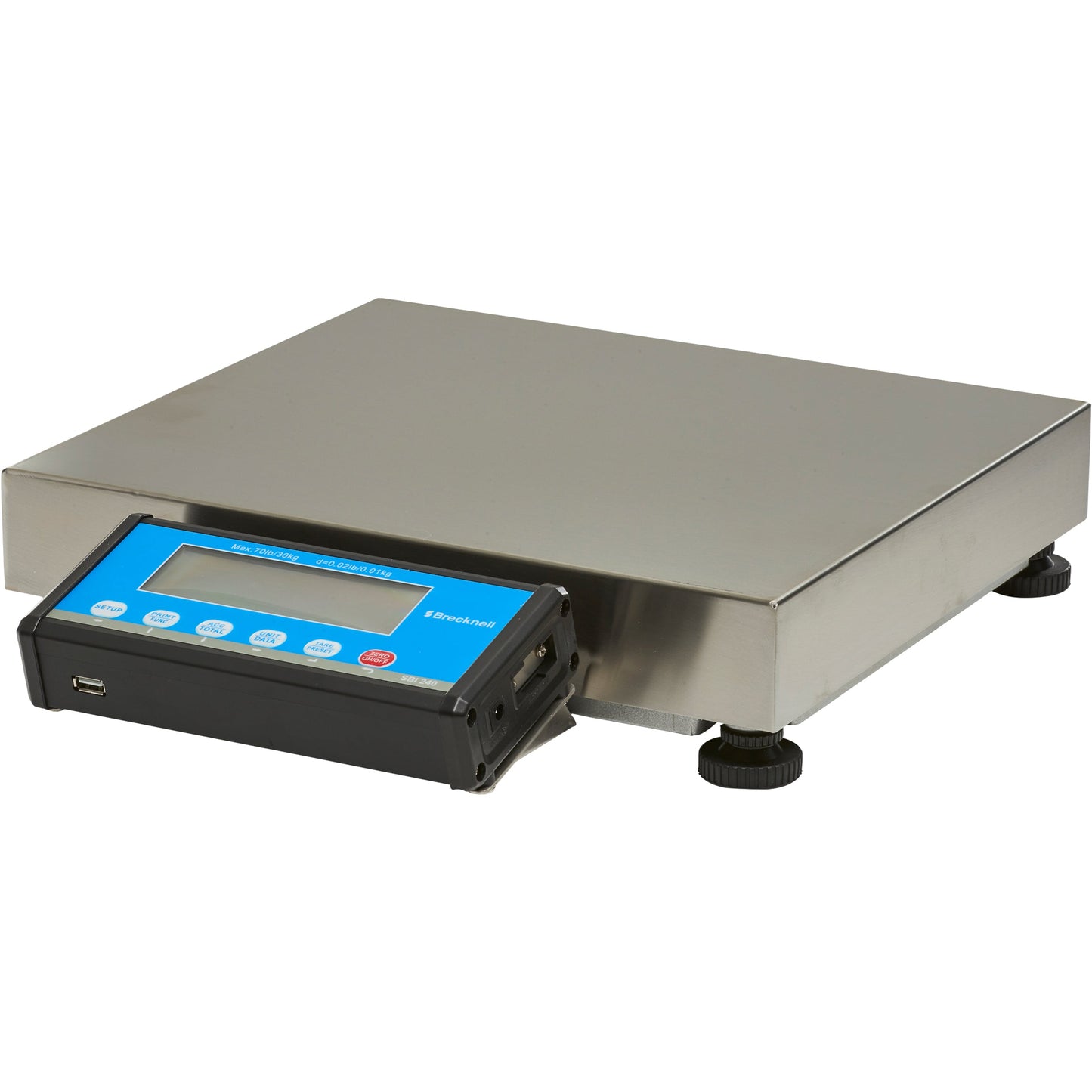 Brecknell PS-USB Portable Shipping Scale 150LB Capacity Emulation Protocols LCD Screen Aluminum and Steel Construction