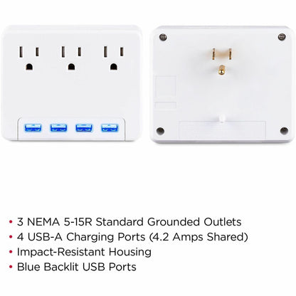 CyberPower P3WU Wall Tap Outlet