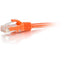 C2G 1ft Cat6a Snagless Unshielded (UTP) Ethernet Patch Cable - Orange