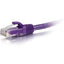 C2G 1ft Cat6a Unshielded Ethernet - Cat 6a Network Patch Cable - Purple