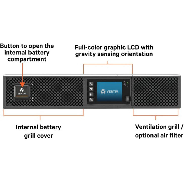 Vertiv Liebert GXT5 750VA 120V UPS with SNMP/Webcard