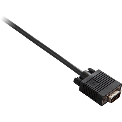 V7 Black Video Cable VGA Male to VGA Male 2m 6.6ft