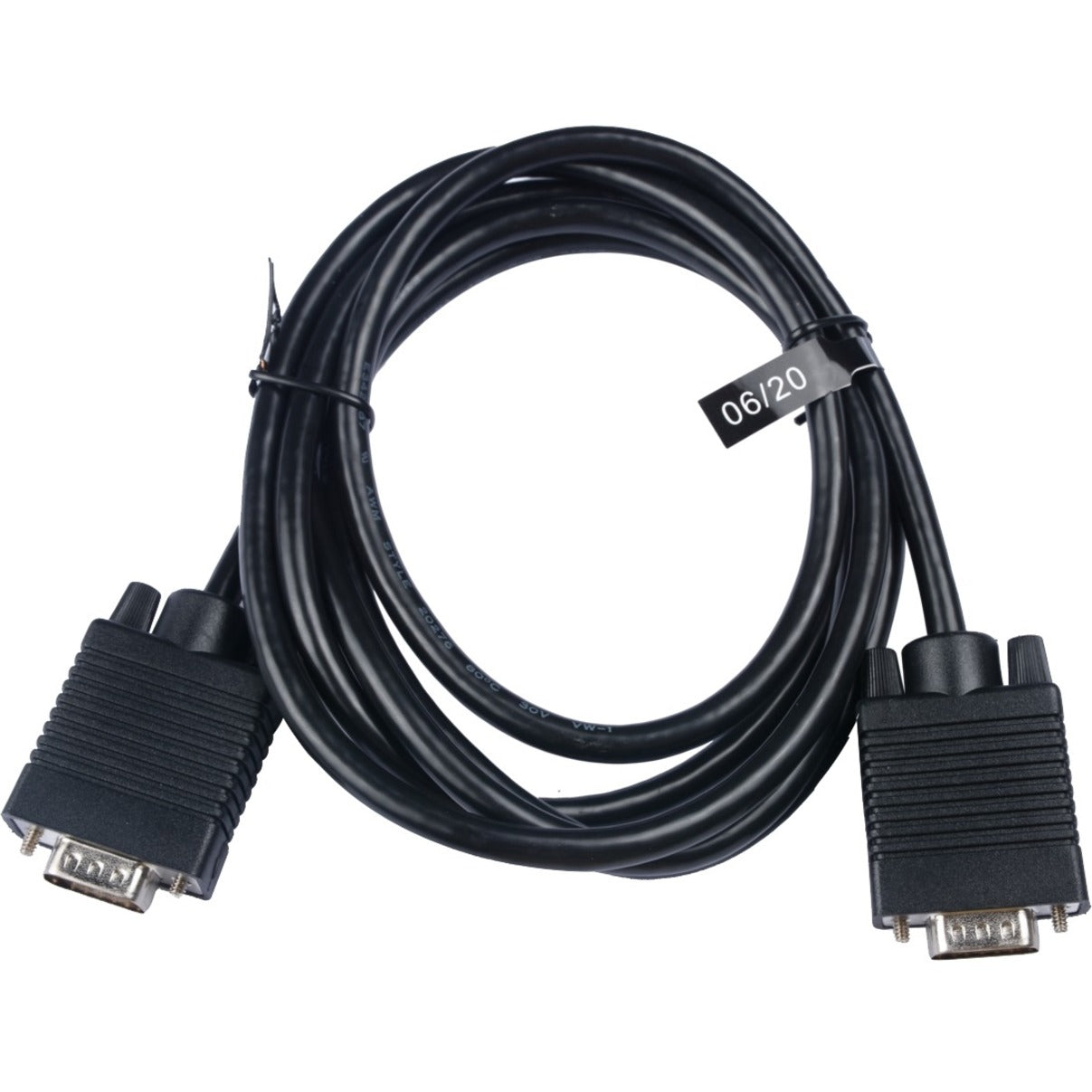 V7 Black Video Cable VGA Male to VGA Male 2m 6.6ft