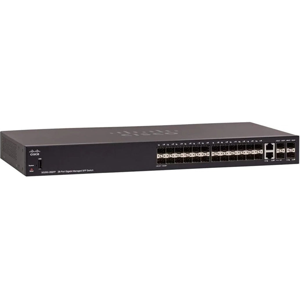 Cisco SG350-28SFP 28-Port Gigabit Managed SFP Switch